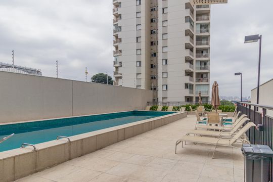 Área comum - Piscina de apartamento para alugar com 2 quartos, 44m² em Jardim Monte Alegre, Taboão da Serra