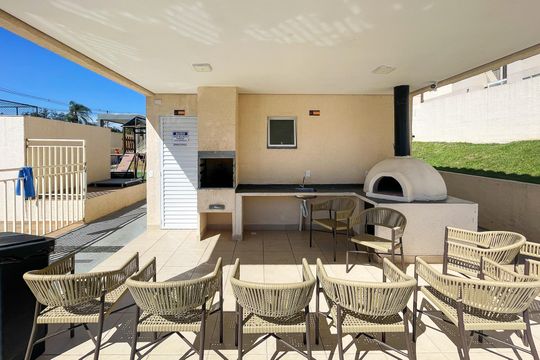 Área comum - Churrasqueira de apartamento para alugar com 2 quartos, 49m² em Jardim Ipes, Cotia