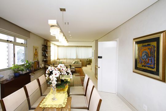 Sala de apartamento à venda com 4 quartos, 267m² em Buritis, Belo Horizonte