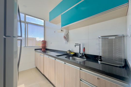 Cozinha de apartamento à venda com 2 quartos, 50m² em Hunnicutt, Guarulhos