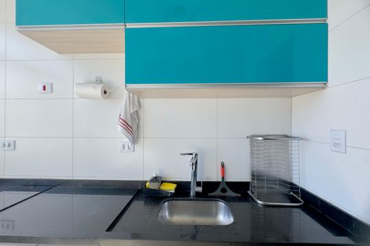 Cozinha de apartamento à venda com 2 quartos, 50m² em Hunnicutt, Guarulhos
