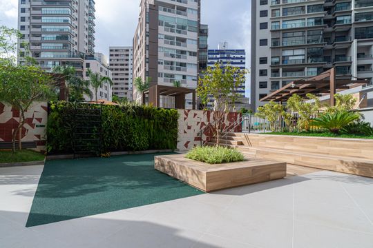 Área comum - Pátio de apartamento à venda com 1 quarto, 37m² em Sumaré, São Paulo