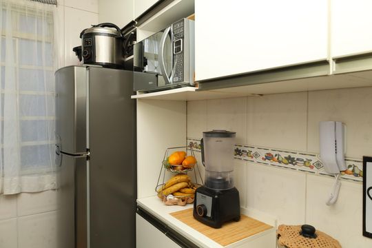 Cozinha de apartamento à venda com 2 quartos, 48m² em Conjunto Residencial José Bonifácio, São Paulo