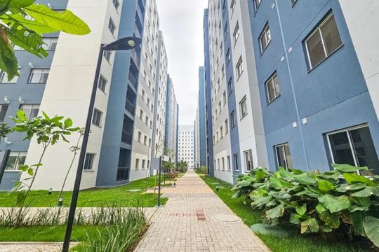 Fachada Interna de apartamento para alugar com 2 quartos, 36m² em Jardim São Luís, São Paulo