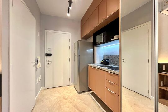 Cozinha de kitnet/studio para alugar com 1 quarto, 33m² em Vila Clementino, São Paulo