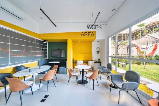 Área comum - Coworking de kitnet/studio para alugar com 1 quarto, 33m² em Vila Clementino, São Paulo