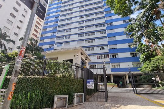 Fachada de apartamento para alugar com 3 quartos, 130m² em Higienópolis, São Paulo