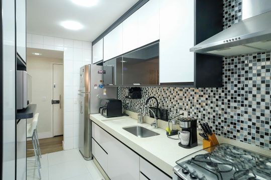 Cozinha de apartamento à venda com 2 quartos, 78m² em Santa Paula, São Caetano do Sul