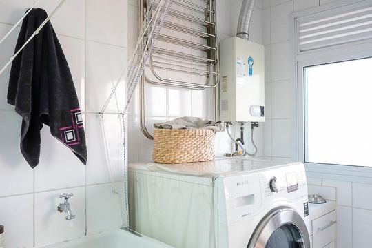 Área de serviço de apartamento à venda com 2 quartos, 78m² em Santa Paula, São Caetano do Sul