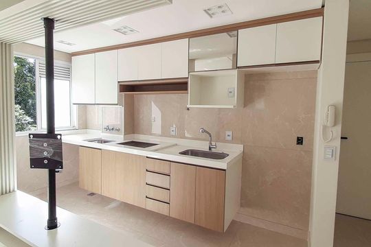 Cozinha de apartamento para alugar com 2 quartos, 45m² em Aliança, Osasco