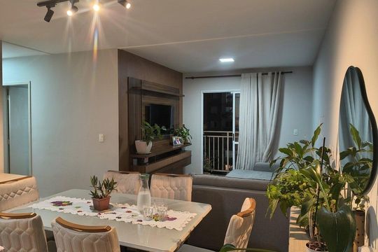 Sala de Jantar de apartamento à venda com 3 quartos, 71m² em Vila Nambi, Jundiaí