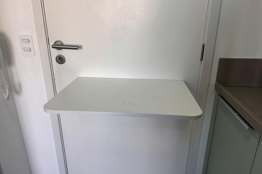 Cozinha de kitnet/studio à venda com 1 quarto, 29m² em Chácara Santo Antônio (zona Sul), São Paulo