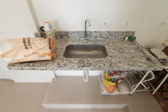 Sala/Cozinha/Área de Serviço de apartamento para alugar com 1 quarto, 26m² em Vila Pauliceia, São Paulo
