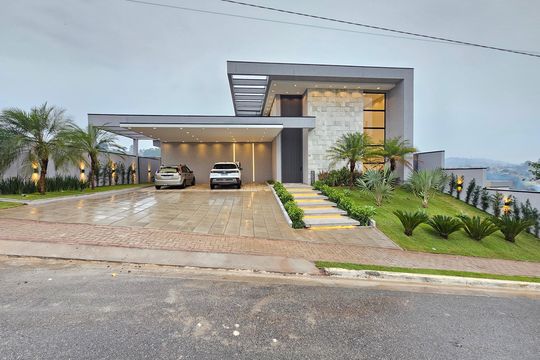 Fachada de casa de condomínio à venda com 4 quartos, 330m² em Alphaville, Santana de Parnaíba