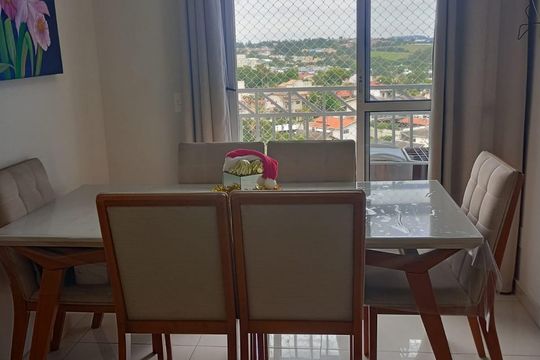 Sala de apartamento à venda com 2 quartos, 50m² em Dos Ortizes, Valinhos