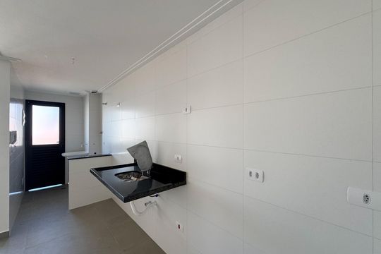 Cozinha  de apartamento à venda com 2 quartos, 58m² em Jardim do Mar, São Bernardo do Campo