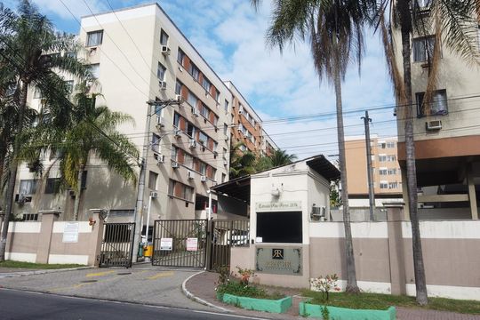Fachada de apartamento à venda com 3 quartos, 82m² em Pechincha, Rio de Janeiro