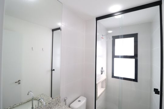 Banheiro Social de apartamento para alugar com 3 quartos, 81m² em Jardim Sul, Uberlândia