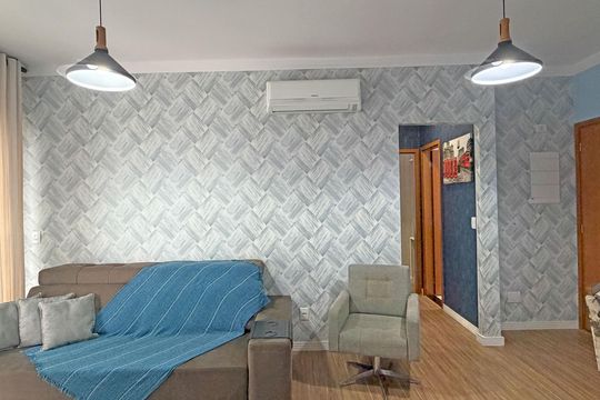 Sala de apartamento para alugar com 2 quartos, 82m² em Boqueirão, Santos