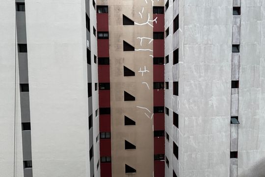 Área de Serviço Vista de apartamento à venda com 3 quartos, 106m² em Vila Gilda, Santo André