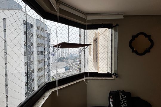 Sala - Sala de Jantar Varanda de apartamento à venda com 3 quartos, 106m² em Vila Gilda, Santo André