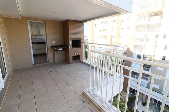 Varanda de apartamento para alugar com 3 quartos, 117m² em Cidade São Francisco, São Paulo