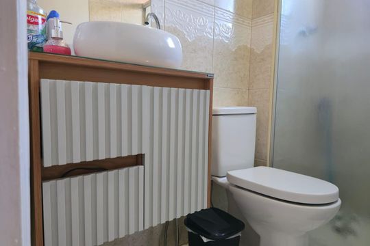 Banheiro Social de apartamento para alugar com 1 quarto, 42m² em Jardim Cocaia, Guarulhos