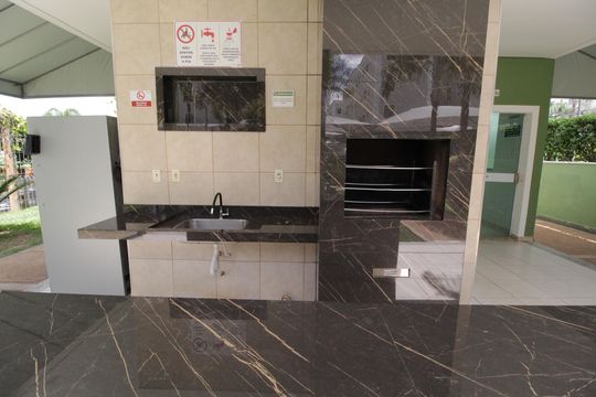 Área comum - Churrasqueira de apartamento para alugar com 2 quartos, 50m² em Shopping Park, Uberlândia
