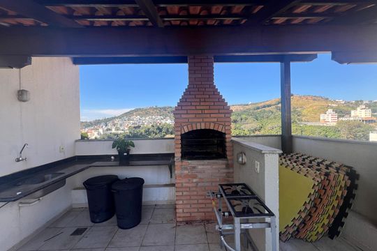 Área comum - Churrasqueira de apartamento para alugar com 3 quartos, 105m² em Castelo, Belo Horizonte