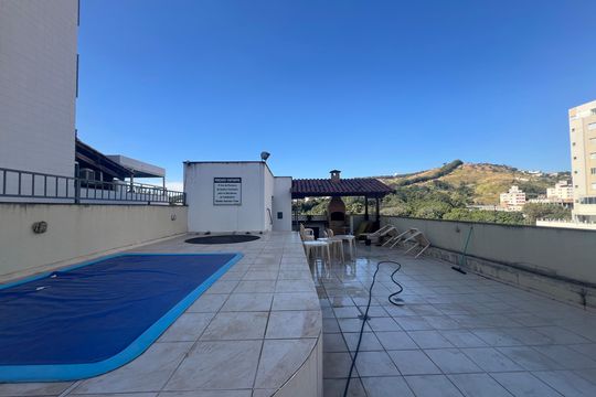 Área comum - Piscina de apartamento para alugar com 3 quartos, 105m² em Castelo, Belo Horizonte
