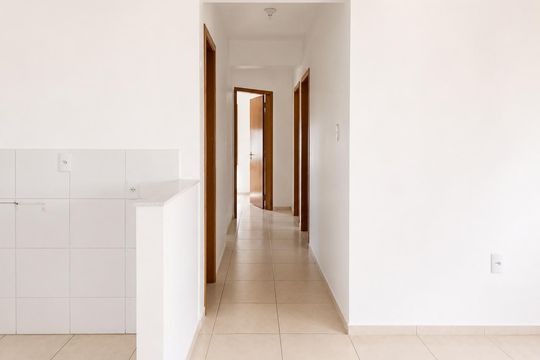 Corredor de casa de condomínio para alugar com 3 quartos, 89m² em Dom Feliciano, Gravataí