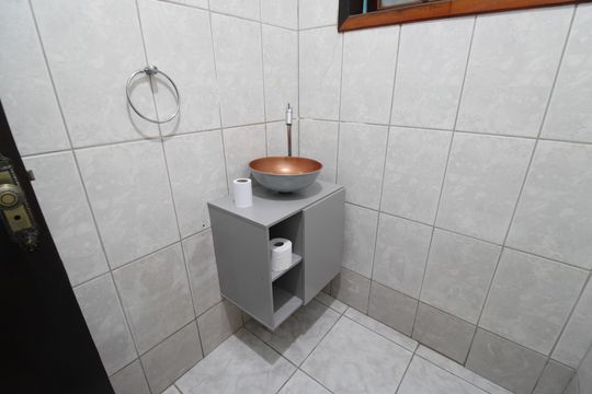 Lavabo de casa de condomínio à venda com 3 quartos, 192m² em Pechincha, Rio de Janeiro
