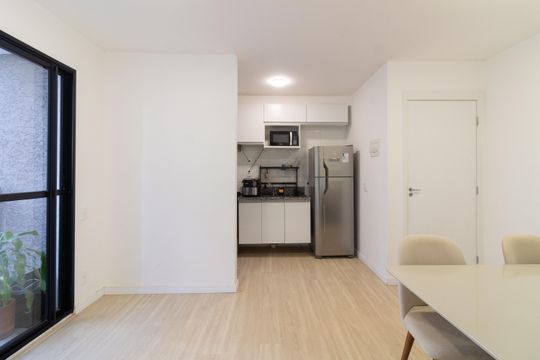 Sala - Cozinha de apartamento para alugar com 2 quartos, 40m² em Butantã, São Paulo