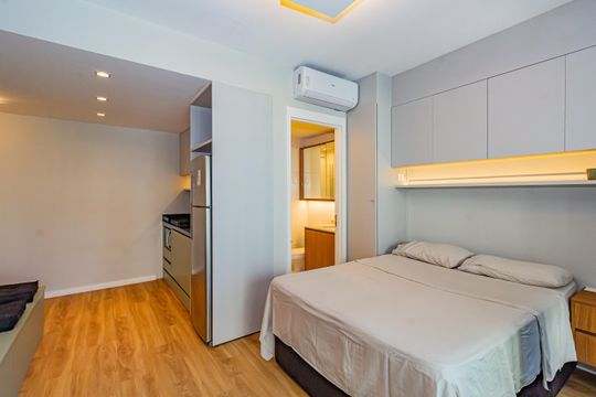 Studio de kitnet/studio para alugar com 1 quarto, 31m² em Cidade Monções, São Paulo