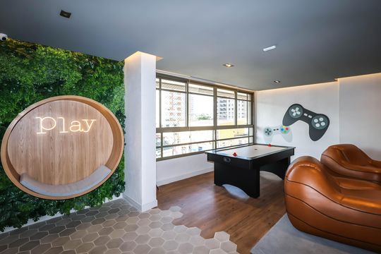 Salão de jogos Teen de apartamento à venda com 3 quartos, 125m² em Vila Dom Pedro I, São Paulo
