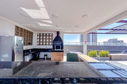 Área comum - Churrasqueira de apartamento para alugar com 2 quartos, 35m² em Chácara Seis de Outubro, São Paulo