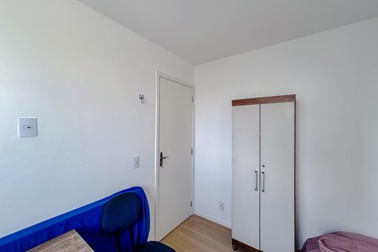 Quarto 2 de apartamento para alugar com 2 quartos, 35m² em Chácara Seis de Outubro, São Paulo