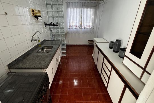Cozinha de apartamento à venda com 2 quartos, 52m² em Jardim Alvorada, Santo André