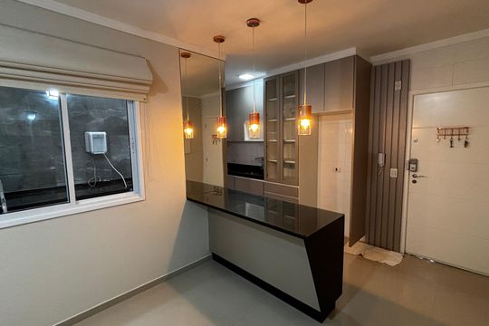 Sala - Sala de Jantar  de apartamento à venda com 2 quartos, 55m² em Vila Eldizia, Santo André