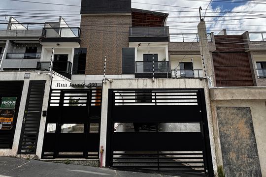 Fachada de apartamento à venda com 2 quartos, 55m² em Vila Eldizia, Santo André