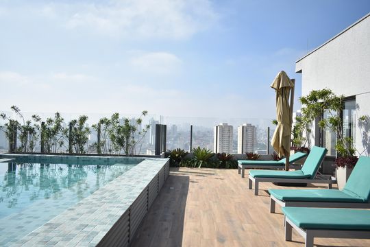 Área comum - Piscina de kitnet/studio à venda com 0 quarto, 38m² em São Judas, São Paulo