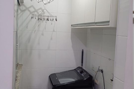Área de serviço de apartamento à venda com 2 quartos, 63m² em Jardim Santo Alberto, Santo André