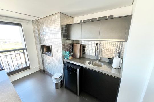 Varanda gourmet de apartamento à venda com 4 quartos, 297m² em Vila Ester (zona Norte), São Paulo
