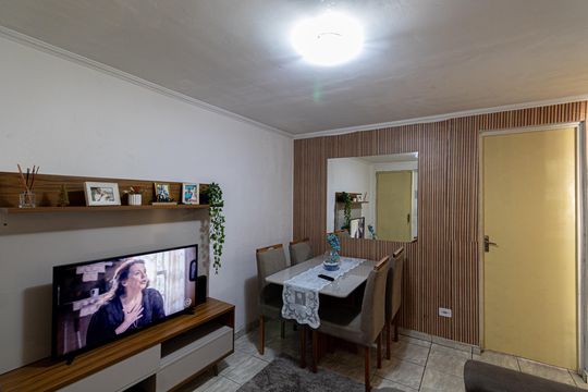 Sala de apartamento à venda com 2 quartos, 57m² em Parque Santa Rita, São Paulo