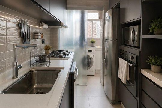 Cozinha de apartamento à venda com 3 quartos, 76m² em Vila Madalena, São Paulo