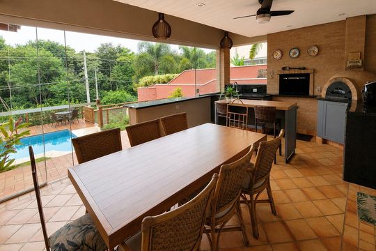Área Gourmet de casa de condomínio à venda com 5 quartos, 332m² em Parque Imperador, Campinas