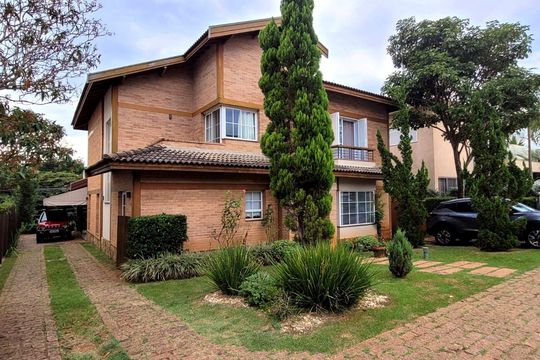 Fachada de casa de condomínio à venda com 5 quartos, 332m² em Parque Imperador, Campinas