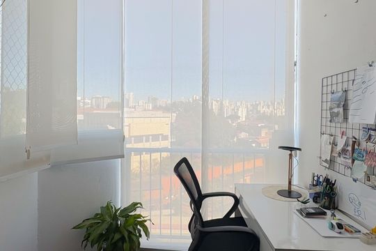 Varanda da Sala de apartamento à venda com 2 quartos, 69m² em Vila Dom Pedro I, São Paulo
