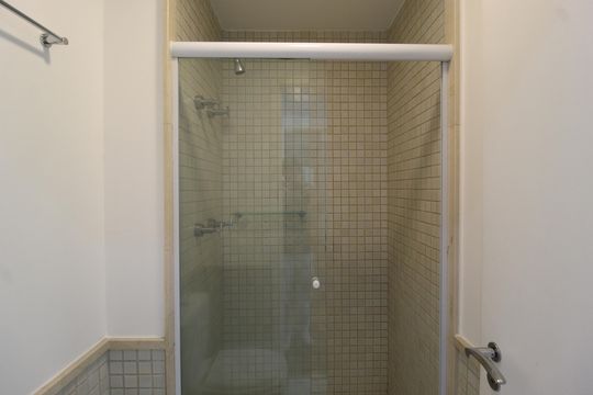 Banheiro da Suíte de apartamento à venda com 1 quarto, 40m² em Vila Olímpia, São Paulo