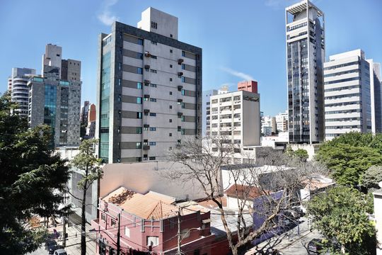 Quarto 2 (semi suíte) - Vista  de apartamento à venda com 3 quartos, 93m² em Lourdes, Belo Horizonte